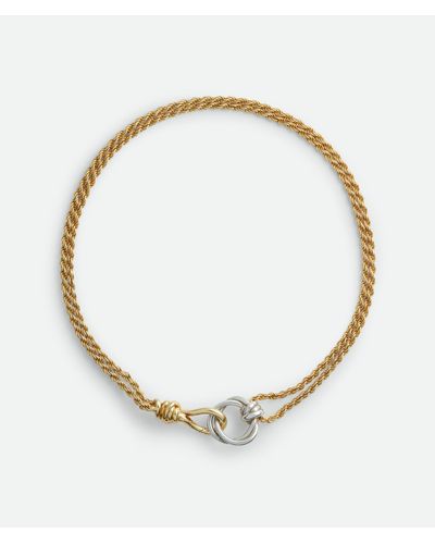 Bottega Veneta Knot Necklace - Metallic