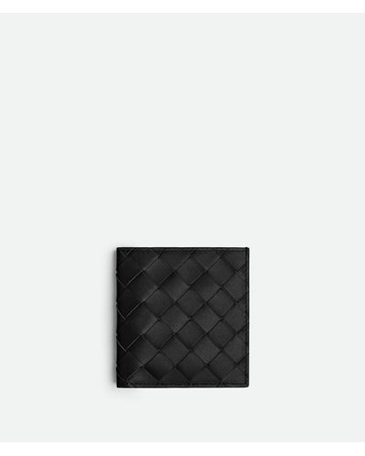 Bottega Veneta Intrecciato Slim Bi-Fold Wallet - Black