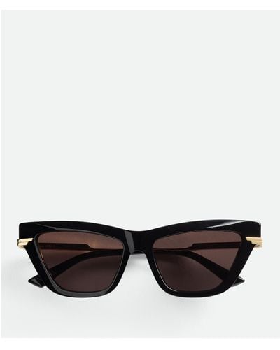 Bottega Veneta Classic Acetate Cat Eye Sunglasses - Black