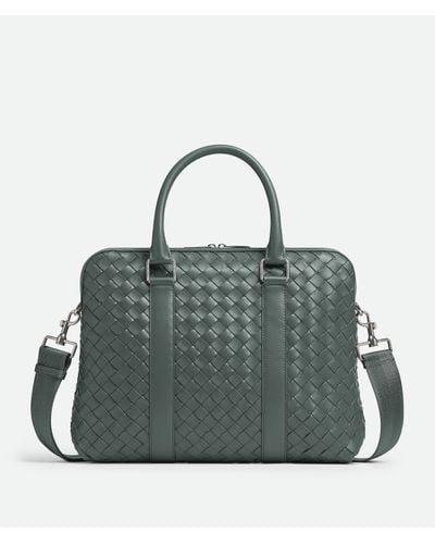 Bottega Veneta Serviette Plate Intrecciato - Vert