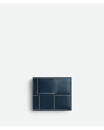 Bottega Veneta Cassette Bi-Fold Wallet With Coin Purse - Blue