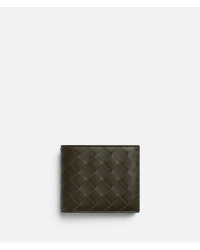 Bottega Veneta Intrecciato Bi-Fold Wallet With Coin Purse - Green