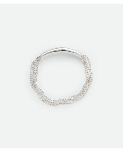 Bottega Veneta Detail Chain Bracelet - White