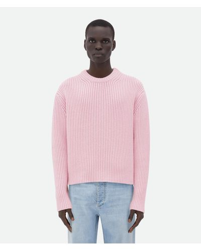 Bottega Veneta Heavy Wool And Cashmere Sweater - Pink