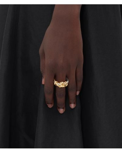 Bottega Veneta Knot Ring - Black