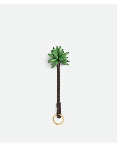 Bottega Veneta Palmtree Key Ring - Green