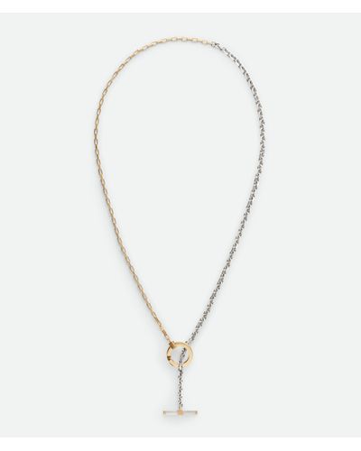 Bottega Veneta Key Chain Halskette - Weiß