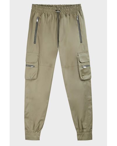 Represent Cuffed Cargo Joggers in Green for Men - Lyst