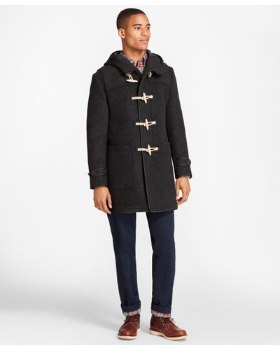 Brooks Brothers Double-faced Wool Duffle Coat for Men - Lyst