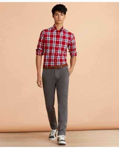 fleece chinos