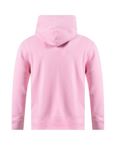 pink polo hoodie