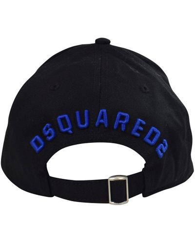 black and blue icon cap