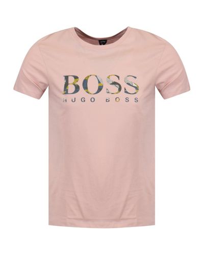 pink hugo boss t shirt