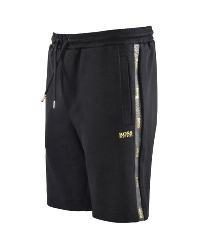 hugo boss shorts gold