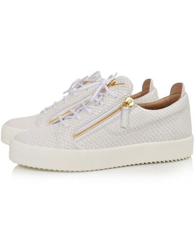 zanotti crocodile white