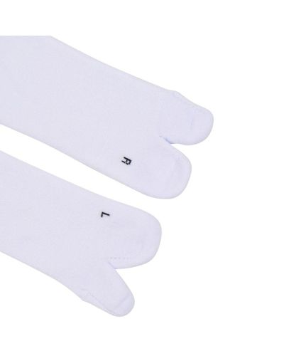 Maharishi Cotton White Tabi Socks Three Pack for Men - Lyst