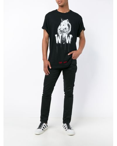off white wolf shirt