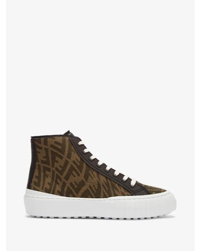 fendi force canvas sneaker