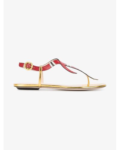 gucci flip flops snake
