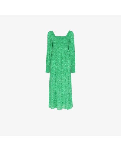 RIXO London Marie Printed Midi Dress in 