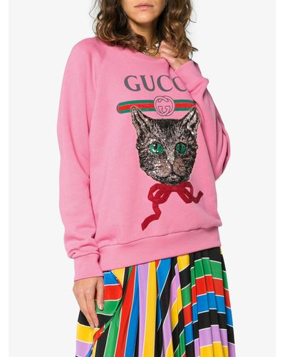 pink cat sweatshirt