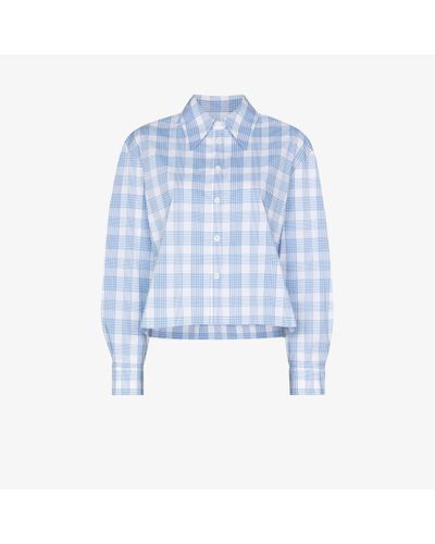 checked button up shirt
