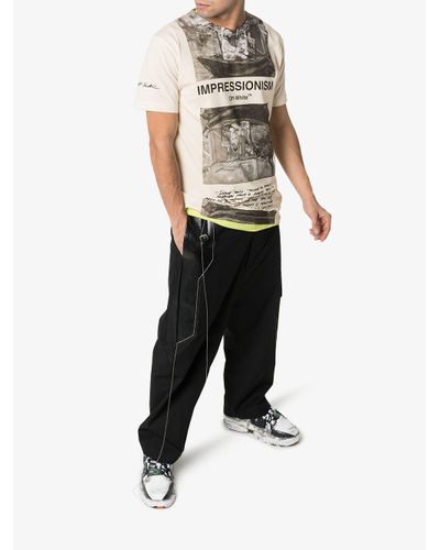 off white newspaper tee