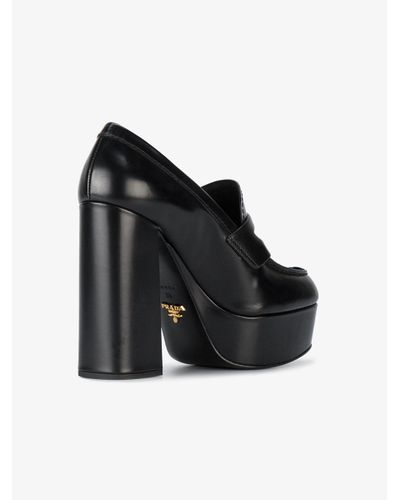 prada leather loafer pumps