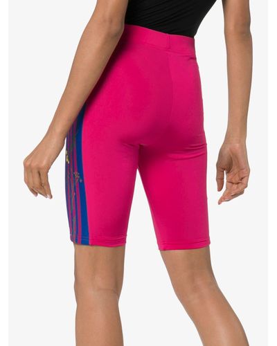 pink adidas biker shorts