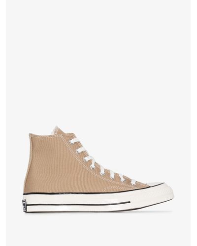 converse beige high cut