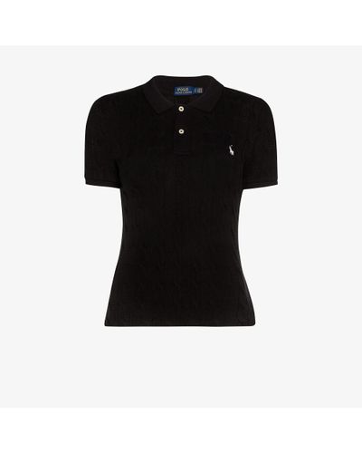 ralph lauren cable knit polo shirt