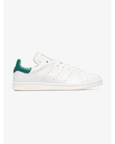 adidas White And Green Stan Smith Recon Leather Sneakers for Men - Lyst