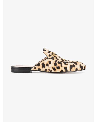 gucci princetown leopard
