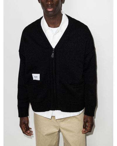 WTAPS Synthetic Palmer Knit Cardigan in Black for Men - Lyst