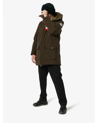 olive green padded jacket