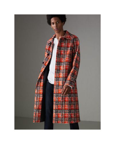bright check coat