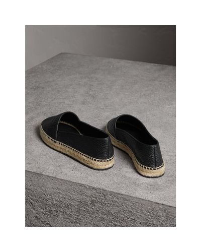 burberry espadrilles black