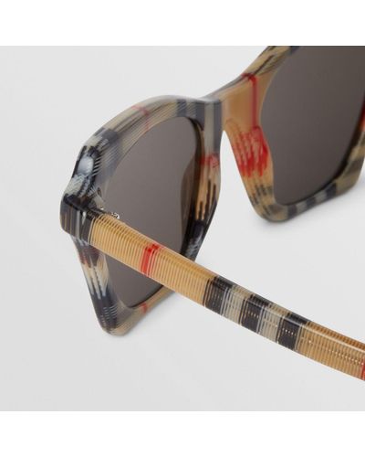 Burberry Vintage Check Butterfly Sunglasses - Lyst