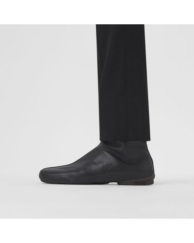 Burberry Leather Phoenix Sock Boots in Black for Men - Lyst