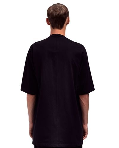 Rick Owens Mens Oversized Crew Neck T-Shirt in Black for Men - Lyst