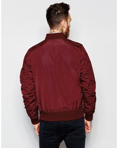 alpha industries maroon