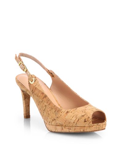stuart weitzman cork pumps