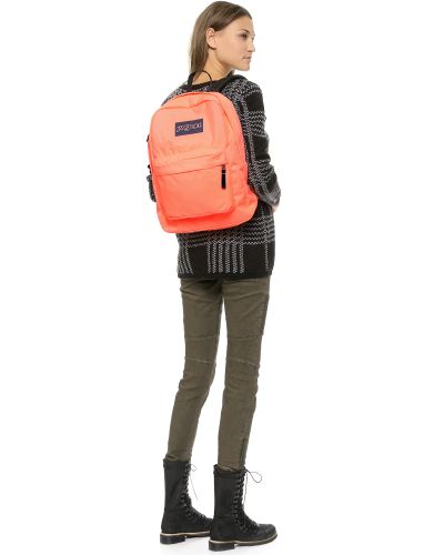 coral jansport backpack