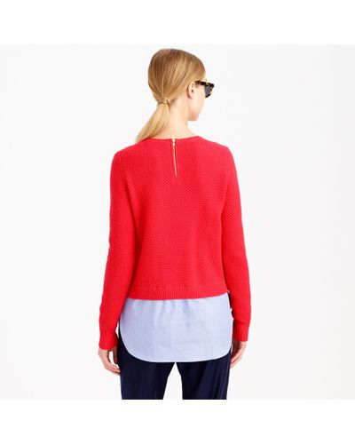 shirt tail sweater