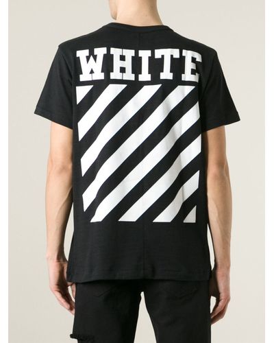 off white t shirt back print