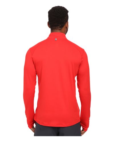 red nike half zip