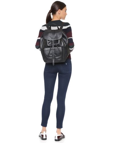 madewell black leather backpack