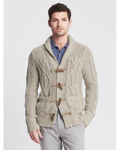 banana republic cable knit cardigan