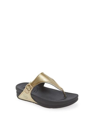 fitflop gold trainers