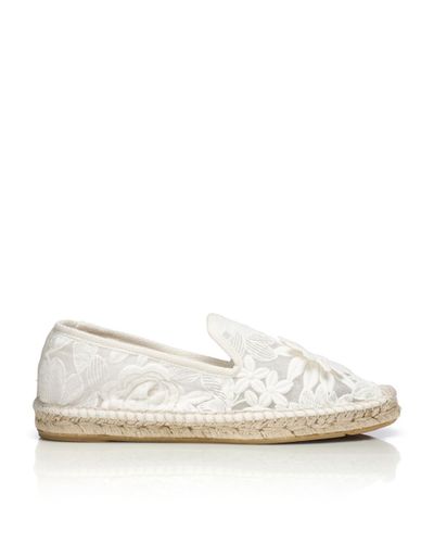 tory burch espadrille white